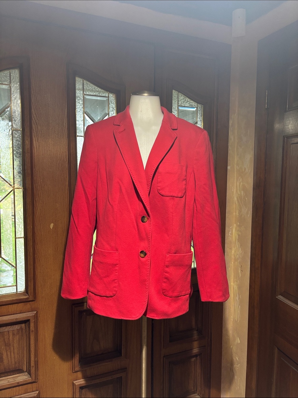 Talbots Red Two-Button Women's Blazer